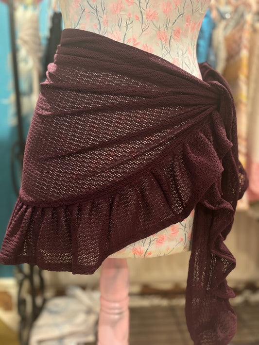 Short ruffle sarong