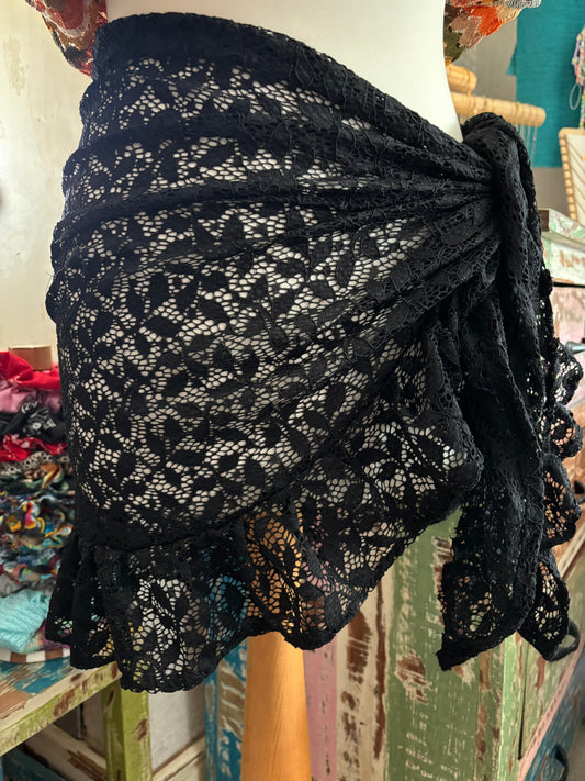 Short ruffle sarong