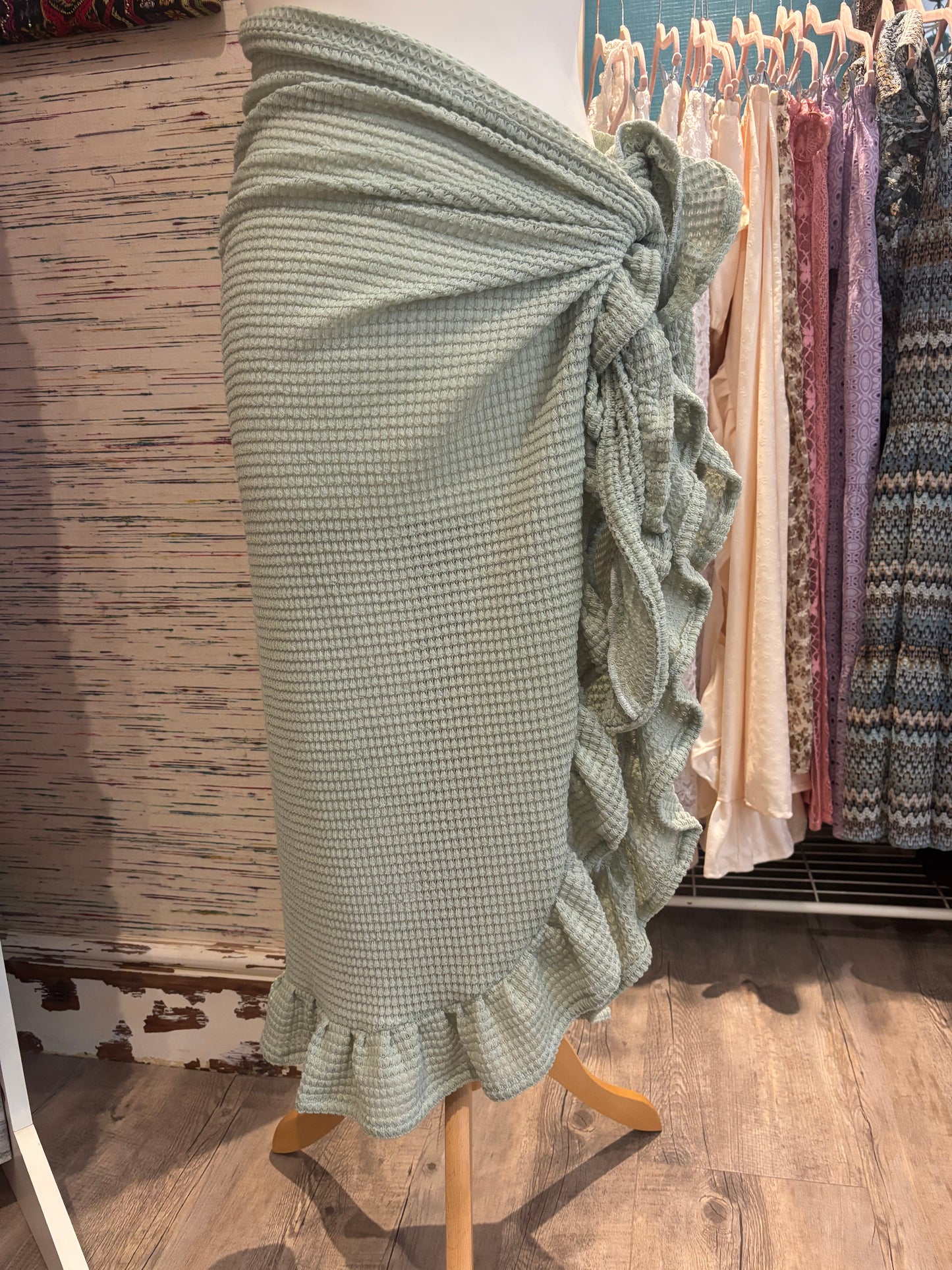 Long Ruffle Sarongs..Lots of fabric options