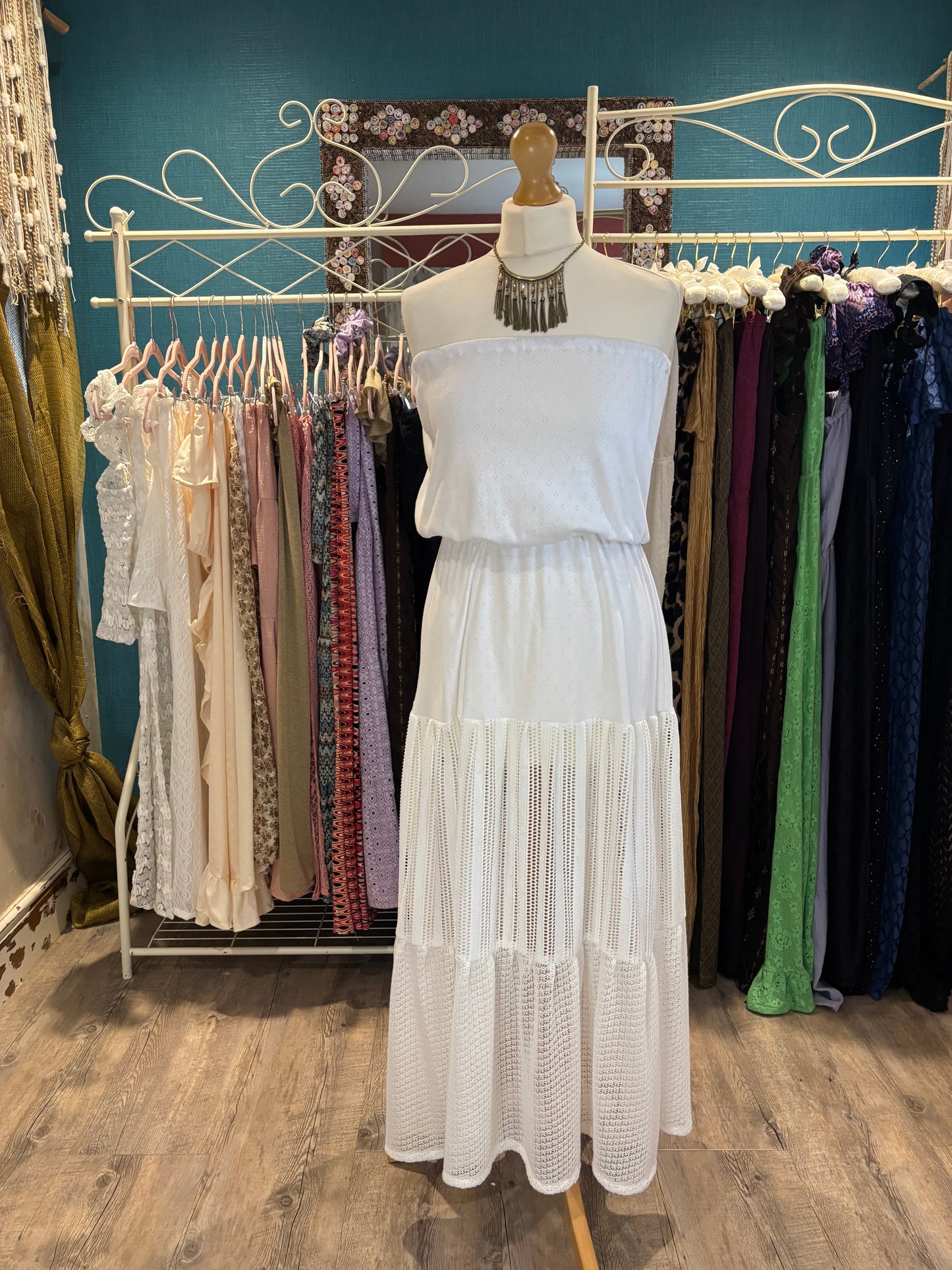 A line tiered dresses