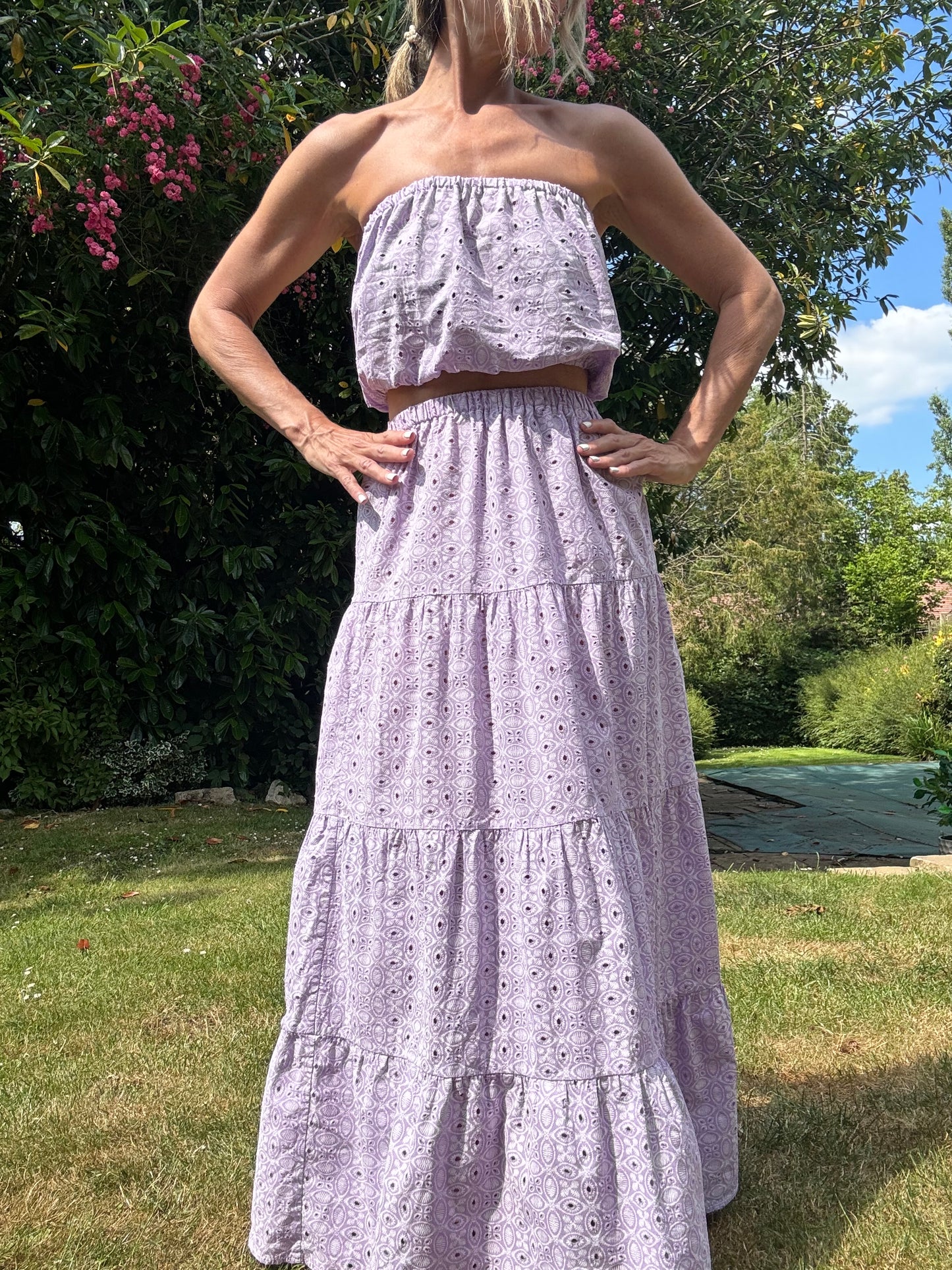 A Line Tiered Skirts