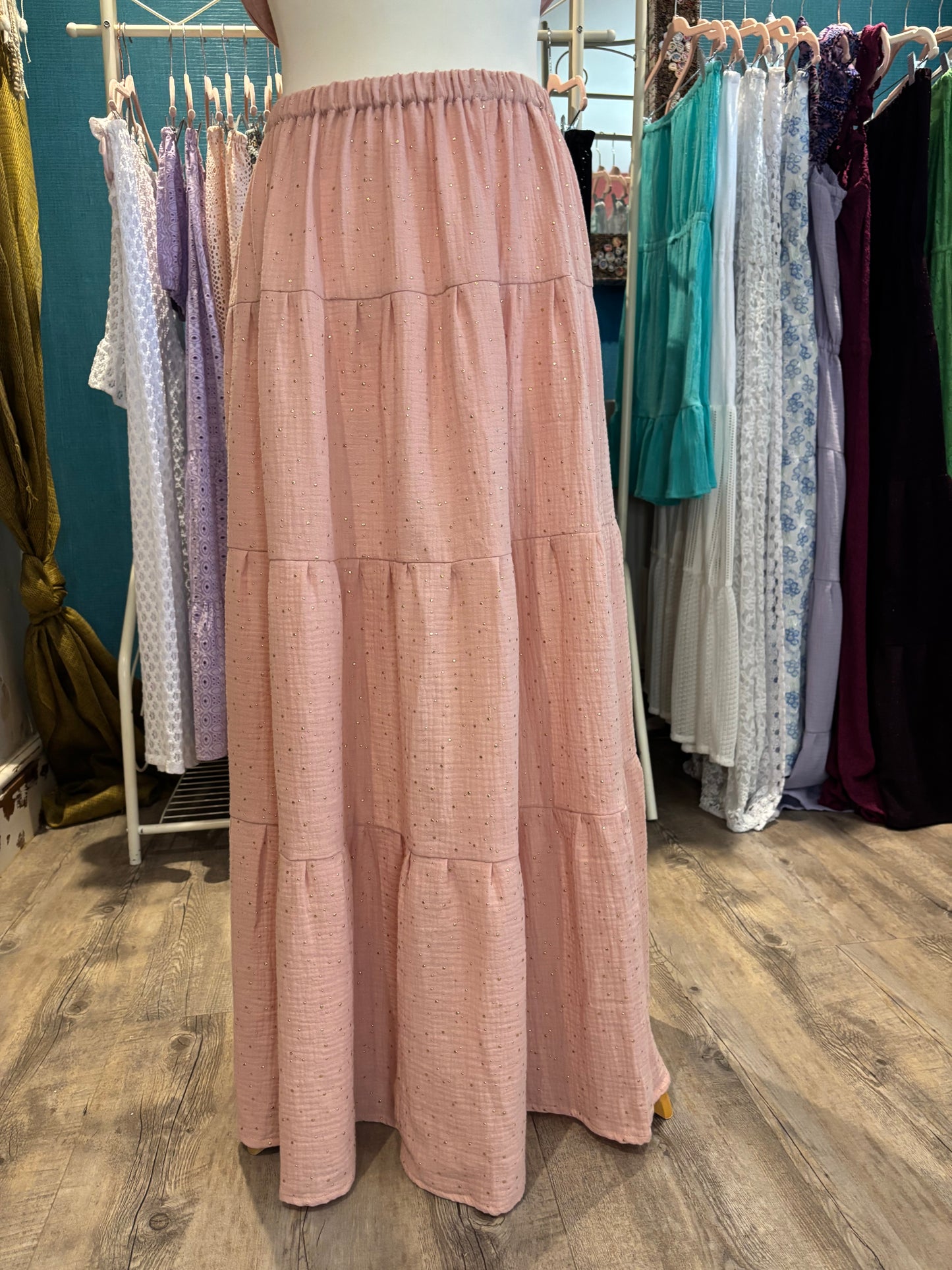 A Line Tiered Skirts