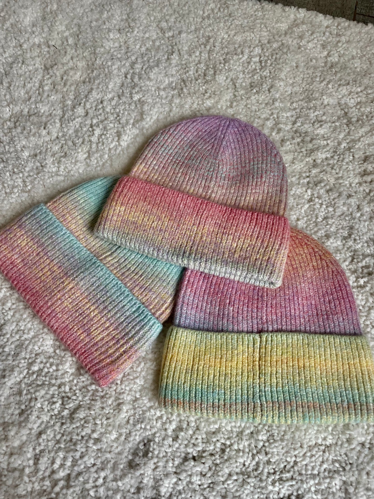 Rainbow hats