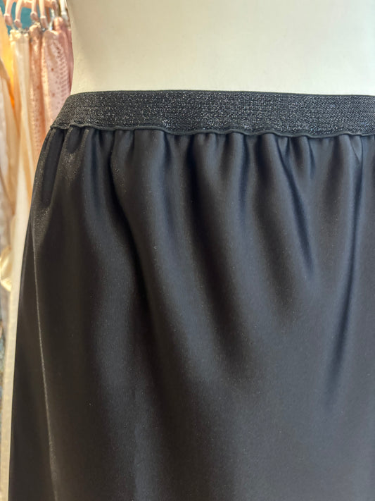Satin midi skirt