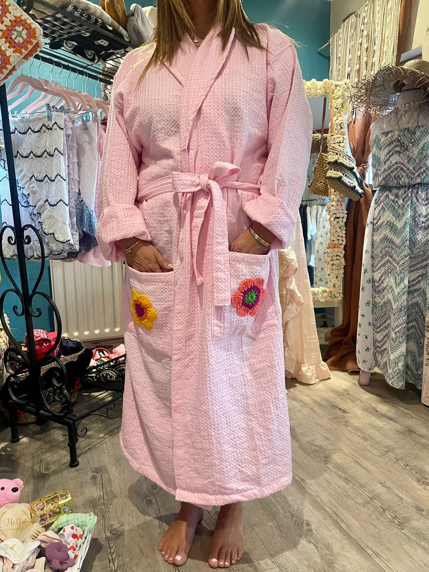 waffle flower dressing gown