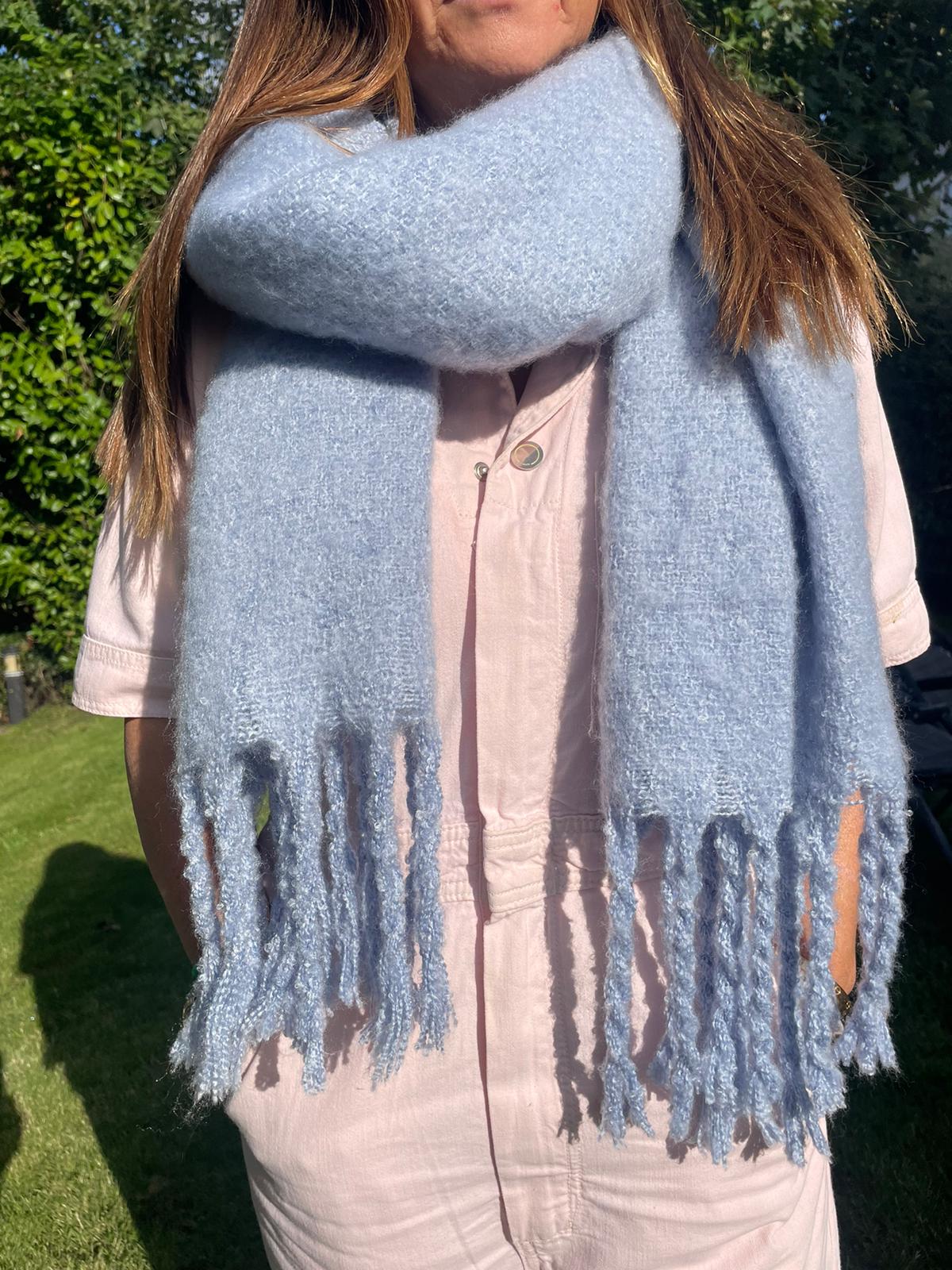 Pale Blue Scarf