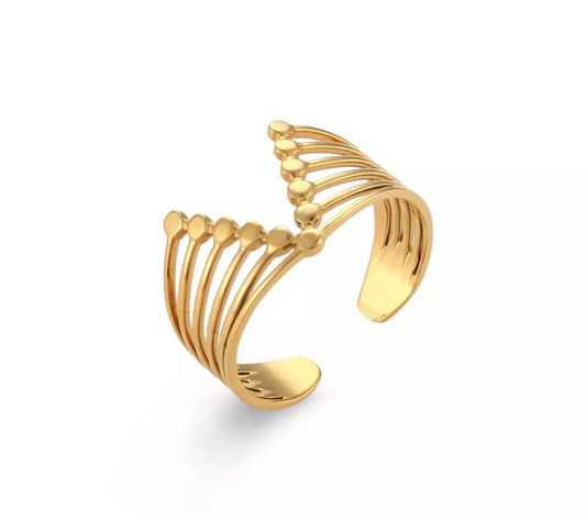 Gold plaited ring