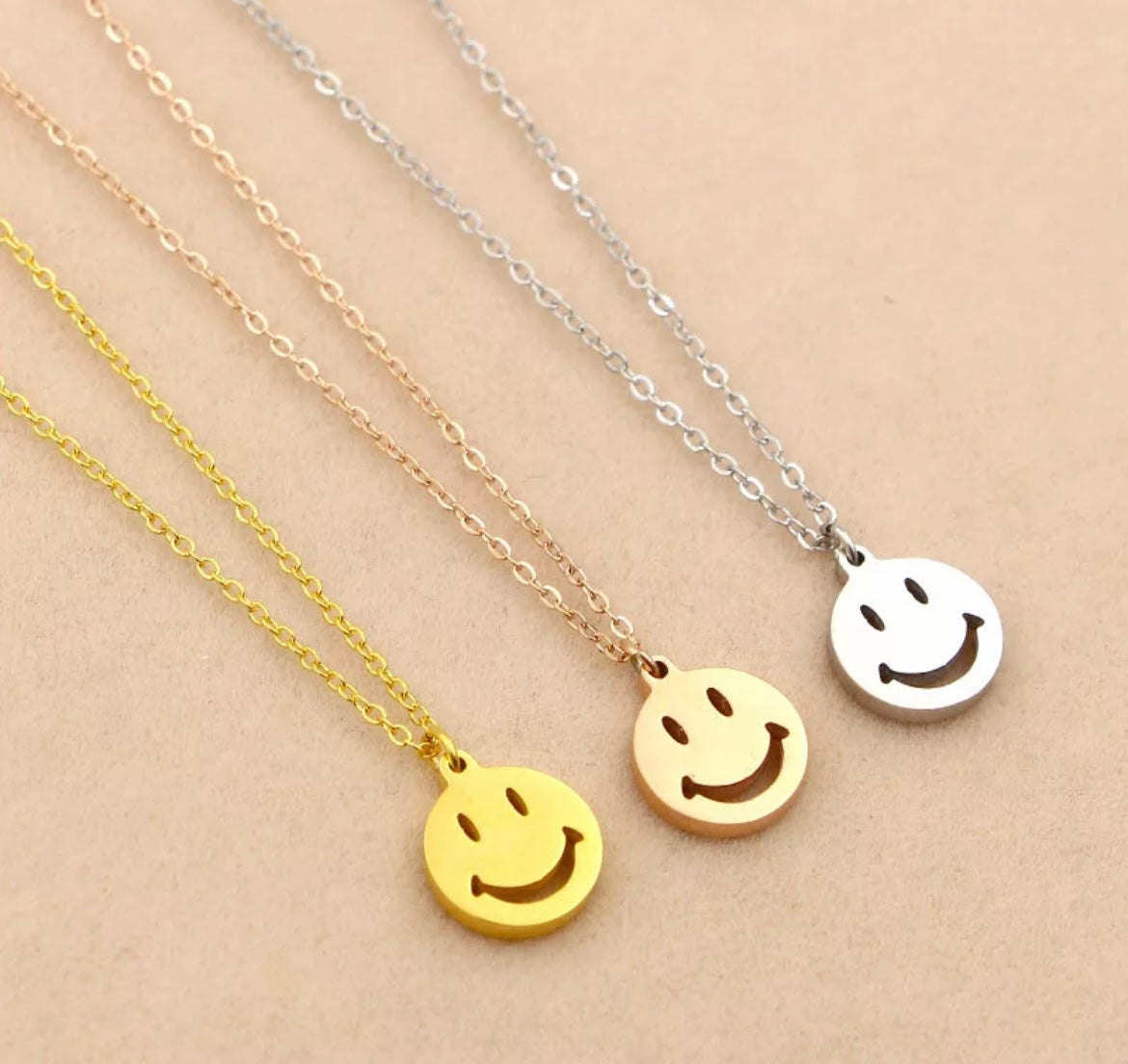 Smiley face necklace