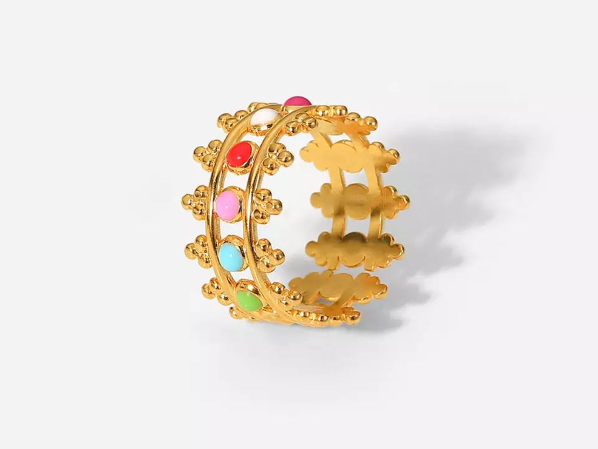 Multi coloured ring