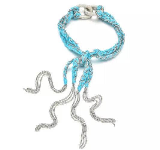 Aqua blue  thread bracelet