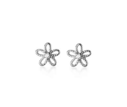 Sterling Silver flower stud earrings