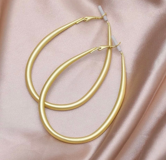 Large hoop earrings