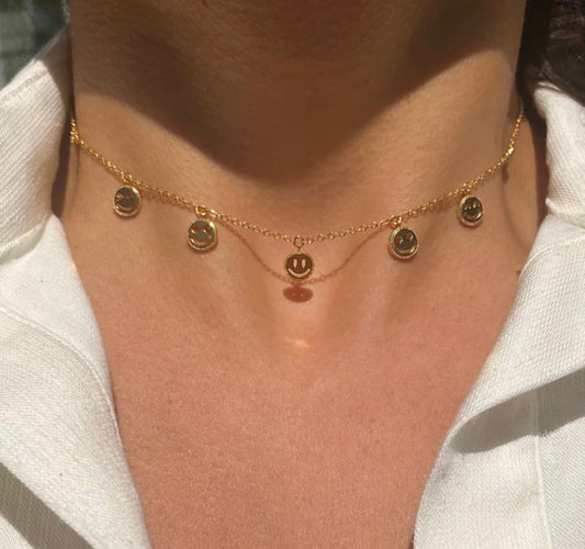 Smiley face necklace